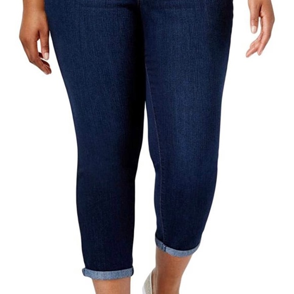 Jessica Simpson forever roll cuff skinny crop to ankle jeans size 25 - Picture 4 of 5